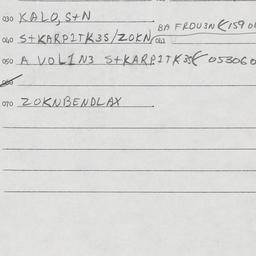 Eastern questionnaire, answ...