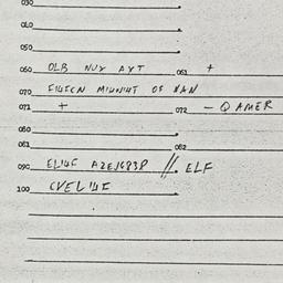 Eastern questionnaire, answ...