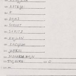 Eastern questionnaire, answ...