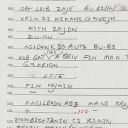 Eastern questionnaire, answ...