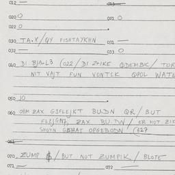Eastern questionnaire, answ...