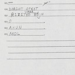 Eastern questionnaire, answ...