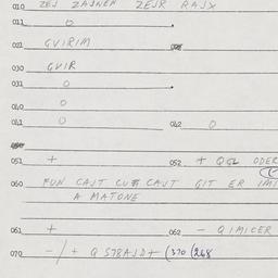 Eastern questionnaire, answ...