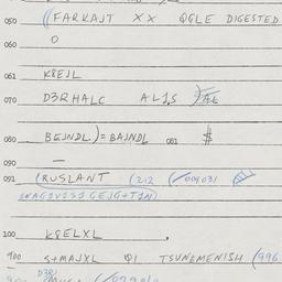 Eastern questionnaire, answ...