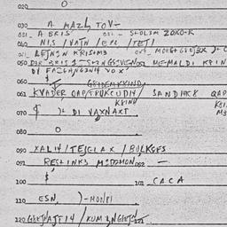 Eastern questionnaire, answ...