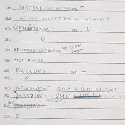 Eastern questionnaire, answ...