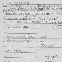 Eastern questionnaire, answ...