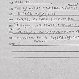 Eastern questionnaire, answ...