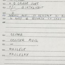 Eastern questionnaire, answ...
