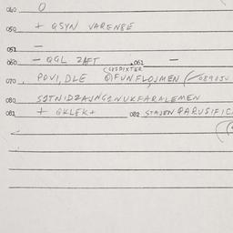 Eastern questionnaire, answ...