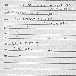 Eastern questionnaire, answ...