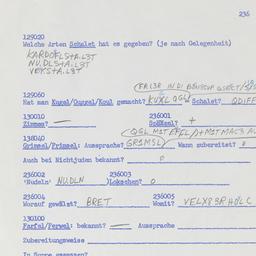 Western questionnaire, answ...
