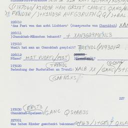 Western questionnaire, answ...