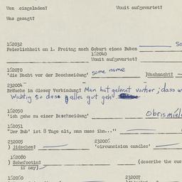 Western questionnaire, answ...