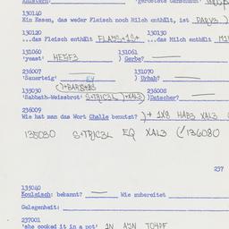 Western questionnaire, answ...