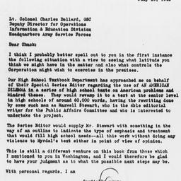 Letter from Ordway Tead to ...