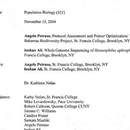 Minutes, 2004-11-15. Popula...