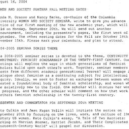 Correspondence, 2005-08-16....
