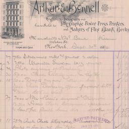Arthur & Bonnell. Bill ...