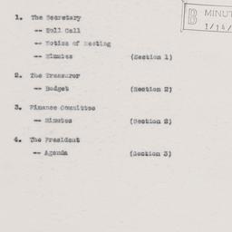Board Meeting, 1/14/1943