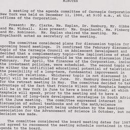 Agenda Committee