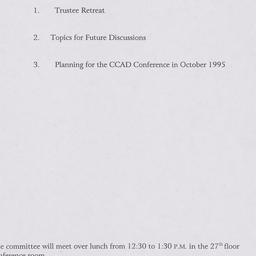 Agenda Committee