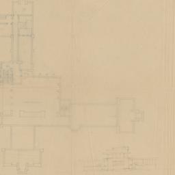 Foundation plan, sketch vie...