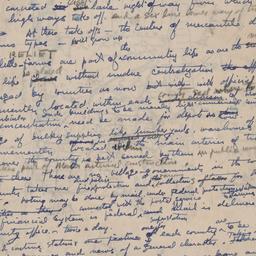 Sketch with notes [verso]