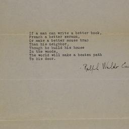 If a man can write a better...