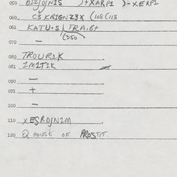 Eastern questionnaire, answ...