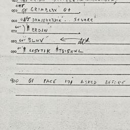 Eastern questionnaire, answ...