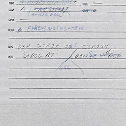 Eastern questionnaire, answ...