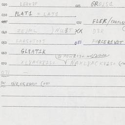 Eastern questionnaire, answ...