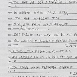 Eastern questionnaire, answ...