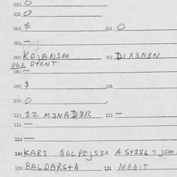 Eastern questionnaire, answ...