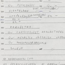 Eastern questionnaire, answ...