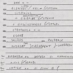 Eastern questionnaire, answ...
