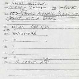 Eastern questionnaire, answ...