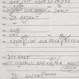Eastern questionnaire, answ...
