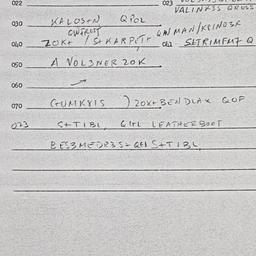 Eastern questionnaire, answ...
