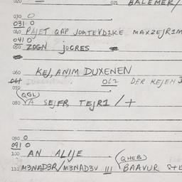 Eastern questionnaire, answ...
