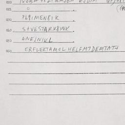Eastern questionnaire, answ...