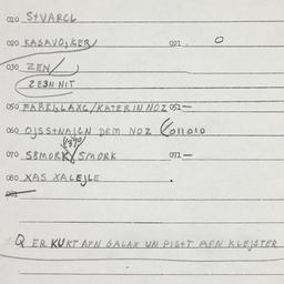 Eastern questionnaire, answ...