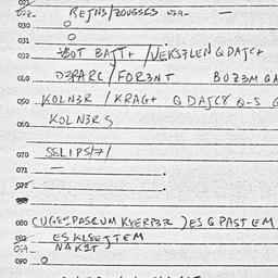 Eastern questionnaire, answ...