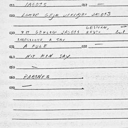 Eastern questionnaire, answ...
