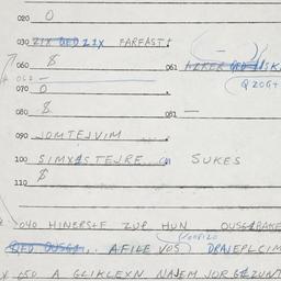 Eastern questionnaire, answ...