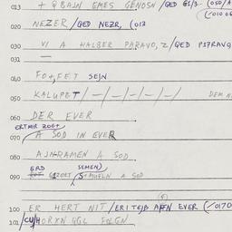 Eastern questionnaire, answ...