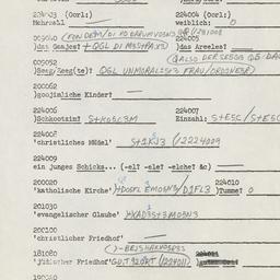 Western questionnaire, answ...