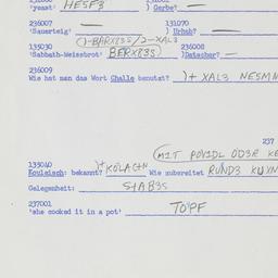 Western questionnaire, answ...
