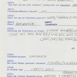 Western questionnaire, answ...